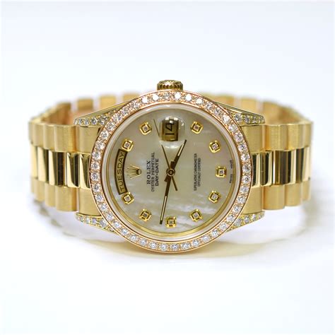 diamond rolex presidential|Rolex 18kt president 36mm watch.